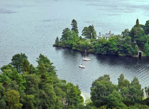 Boats Entering the Lake